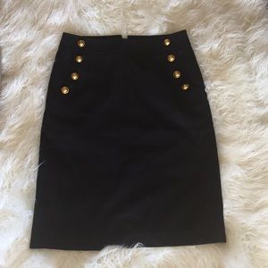 Ann Taylor Loft to the knee black skirt